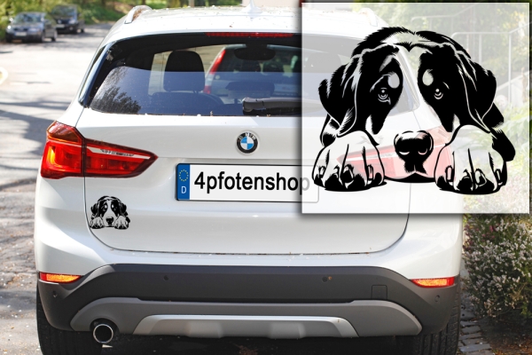 Autoaufkleber "Großer Schweizer Sennenhund" Kontur