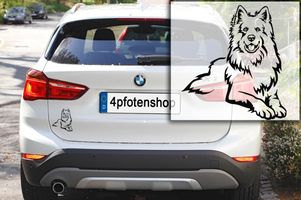 Autoaufkleber "Schweizer Schäferhund" Kontur