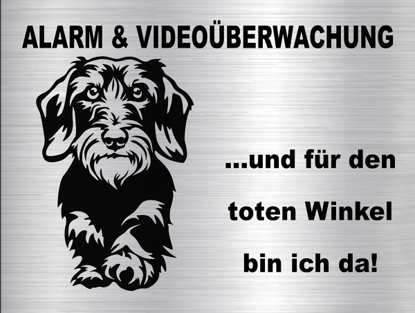 Hundeschild Rauhaardackel