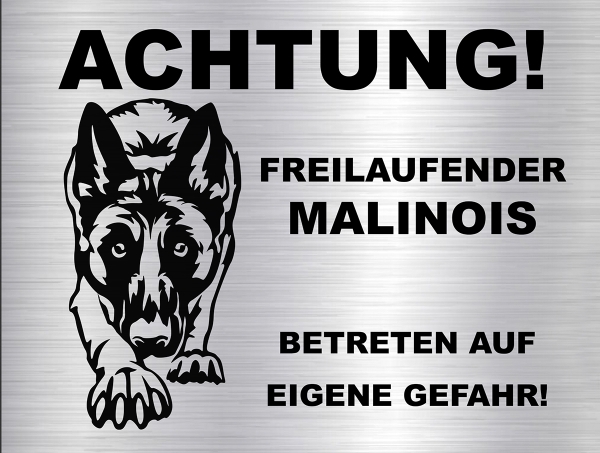 Hundeschild Malinois