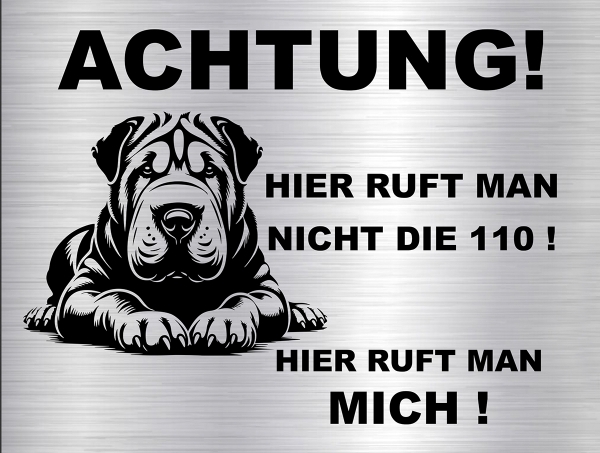 Hundeschild Shar-Pei