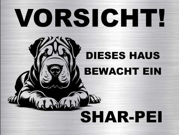 Hundeschild Shar-Pei