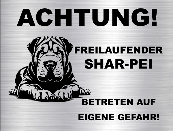 Hundeschild Shar-Pei