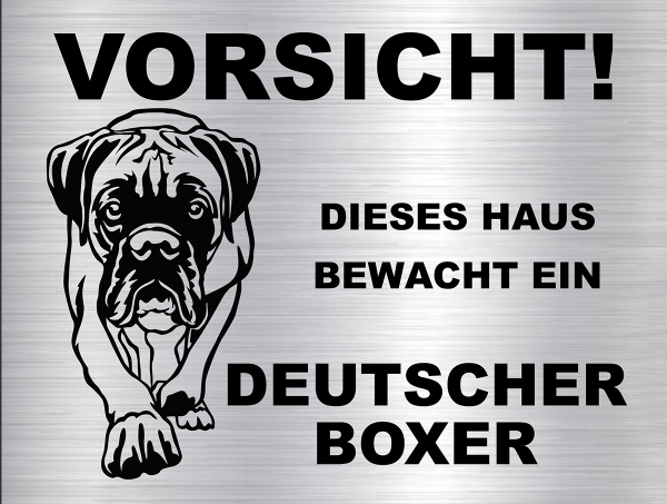 Hundeschild Boxer