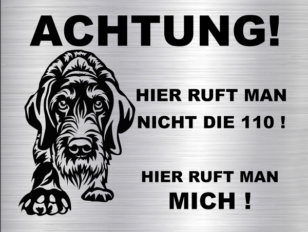 Hundeschild Deutsch Drahthaar