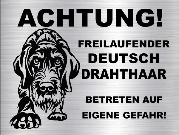 Hundeschild Deutsch Drahthaar