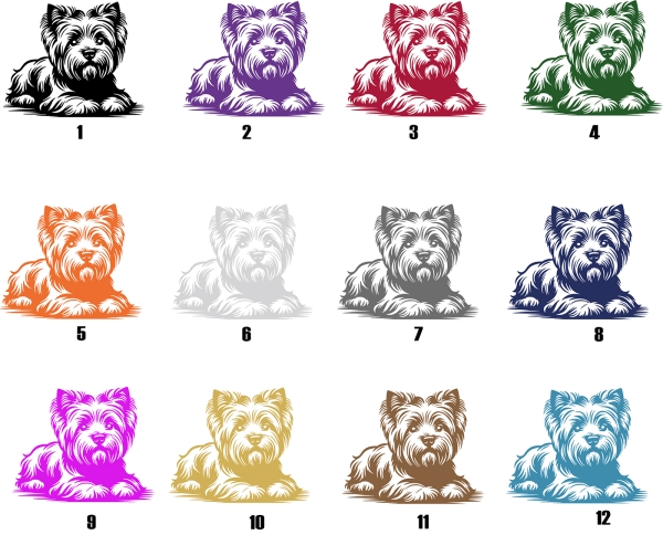 Autoaufkleber "West Highland Terrier" Kontur