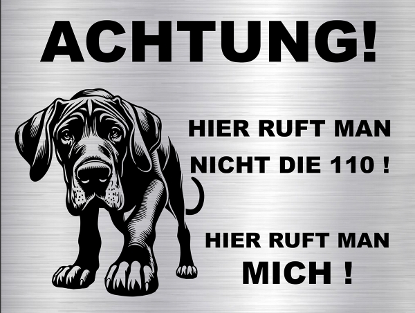 Hundeschild Deutsche Dogge
