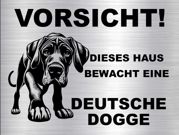 Hundeschild Deutsche Dogge