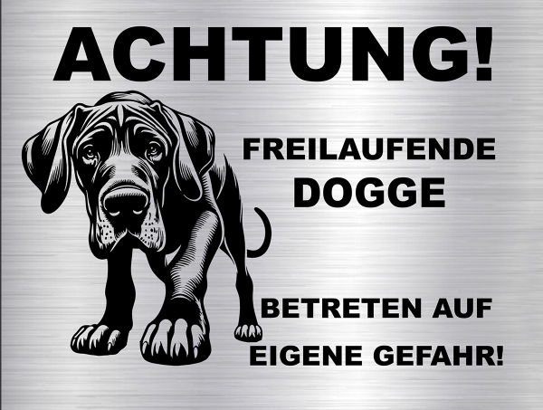 Hundeschild Deutsche Dogge