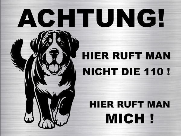 Hundeschild Großer Schweizer Sennenhund