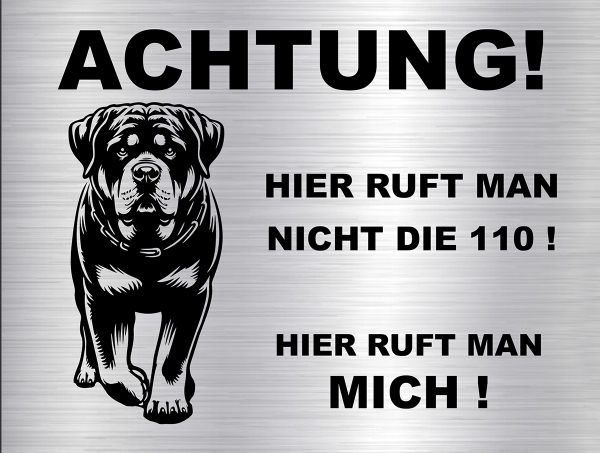 Hundeschild Rottweiler