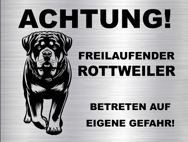 Hundeschild Rottweiler