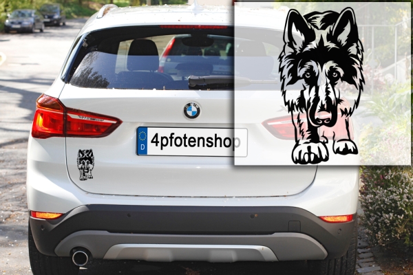 Autoaufkleber "Deutscher Schäferhund" Kontur