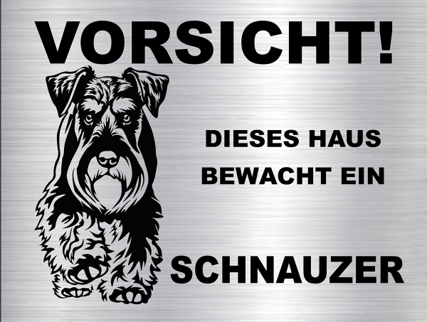 Hundeschild Schnauzer