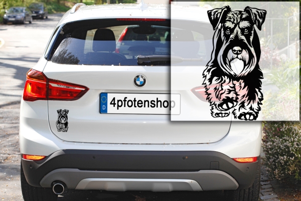 Autoaufkleber "Schnauzer" Kontur