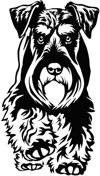 Aufkleber Schnauzer