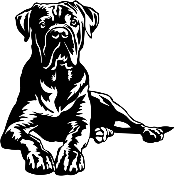 Aufkleber Cane Corso
