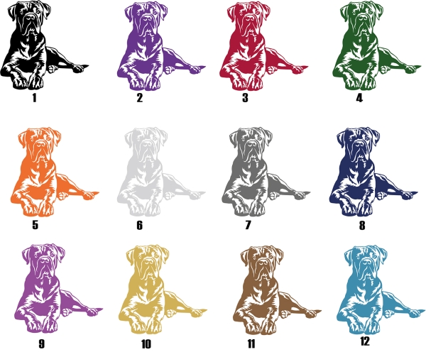 Autoaufkleber "Cane Corso" Kontur