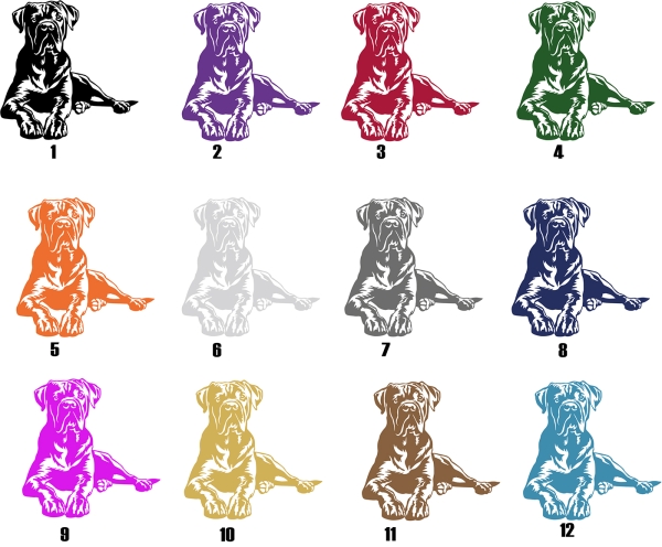 Autoaufkleber "Cane Corso" Kontur