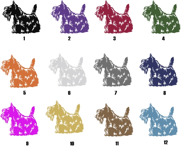 Autoaufkleber "Scottish Terrier" Kontur
