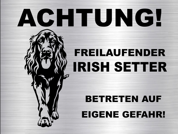 Hundeschild Irish Wolfhound