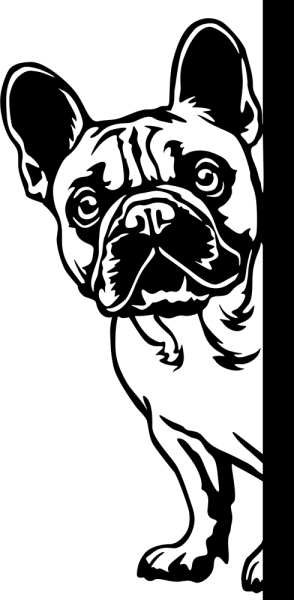 Aufkleber Französische Bulldogge
