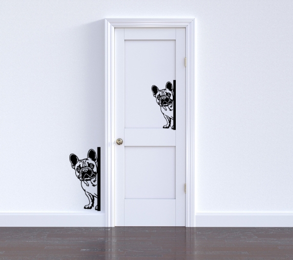 Autoaufkleber "Französische Bulldogge" Kontur