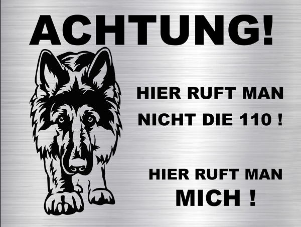 Hundeschild Deutscher Schäferhund