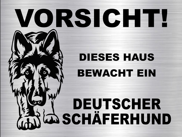 Hundeschild Deutscher Schäferhund