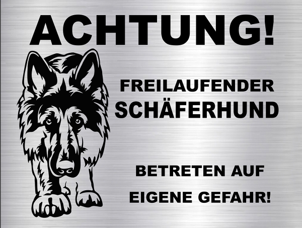 Hundeschild Deutscher Schäferhund