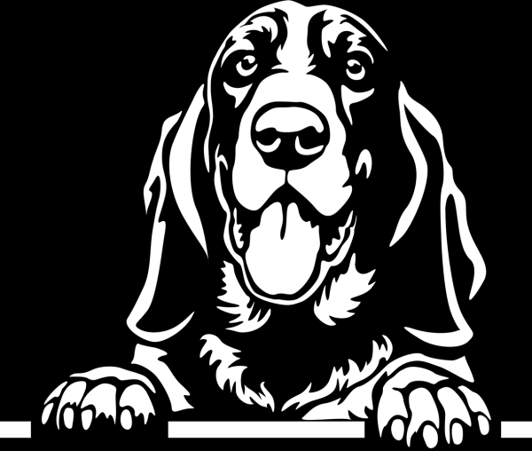 Aufkleber Basset Hound