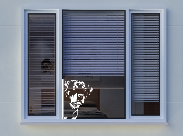 Autoaufkleber "Rottweiler" Kopf