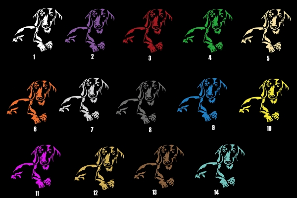 Autoaufkleber "Dackel (Kurzhaar)" Kontur