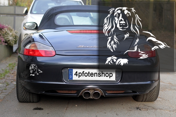 Autoaufkleber "Dackel (Langhaar)" Kontur