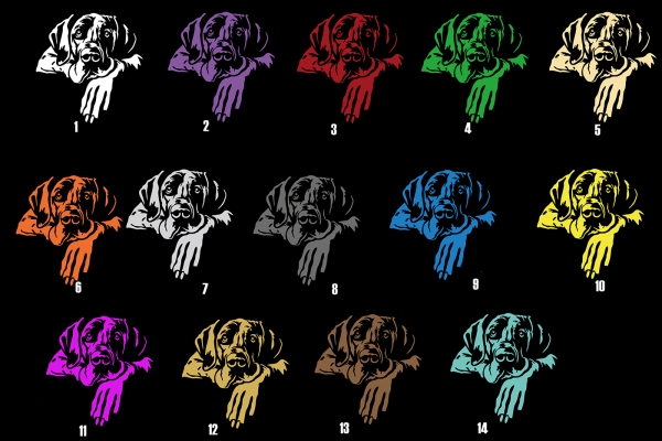 Autoaufkleber "Deutsche Dogge" Kopf