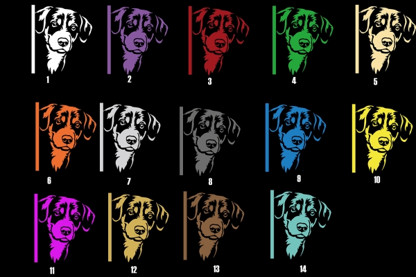 Autoaufkleber "Appenzeller" Kopf