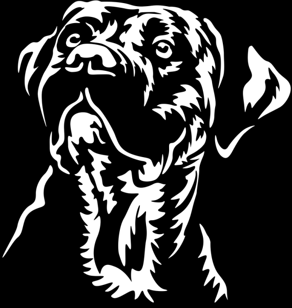 Aufkleber Presa Canario Kopf