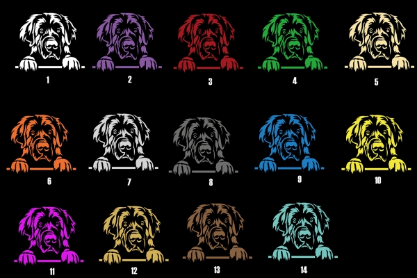 Autoaufkleber "Leonberger" Kopf