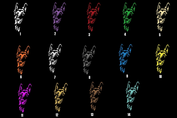 Autoaufkleber "Tervueren" Kopf