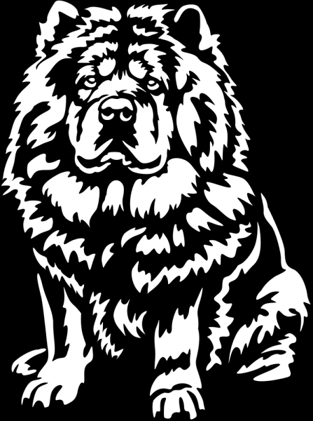 Aufkleber Chow Chow