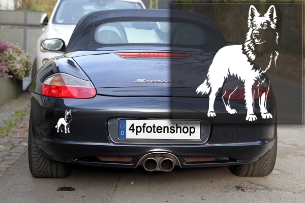 Autoaufkleber "Schweizer Schäferhund" Kontur