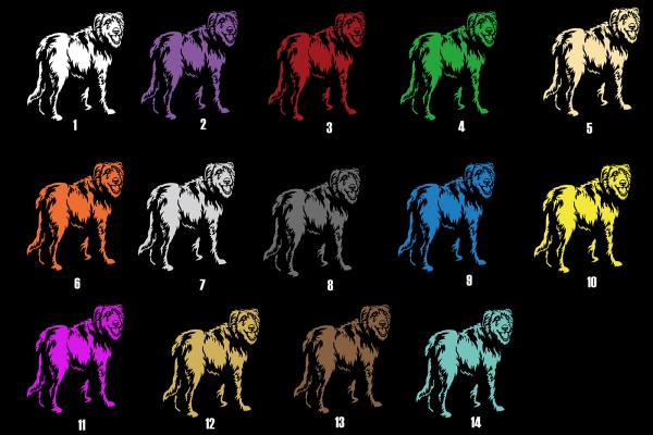 Autoaufkleber "Irish Wolfhound" Kontur