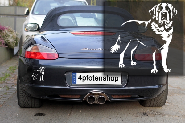 Autoaufkleber "Bernhardiner" Kontur