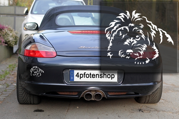 Autoaufkleber "Bolonka Zwetna" Kontur