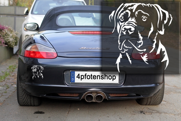 Autoaufkleber "Cane Corso" Kopf