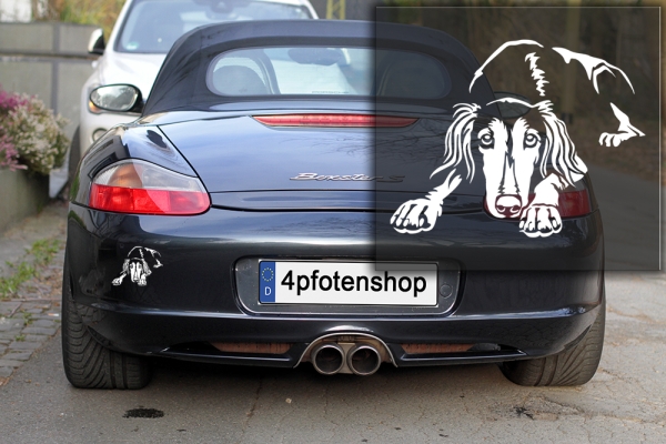 Autoaufkleber "Saluki" Kontur
