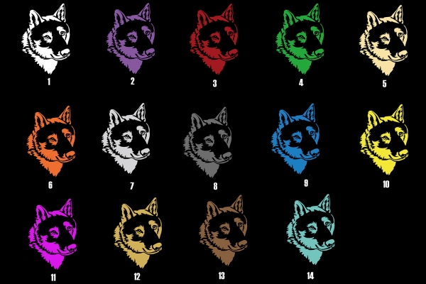 Autoaufkleber "Shikoku" Kopf