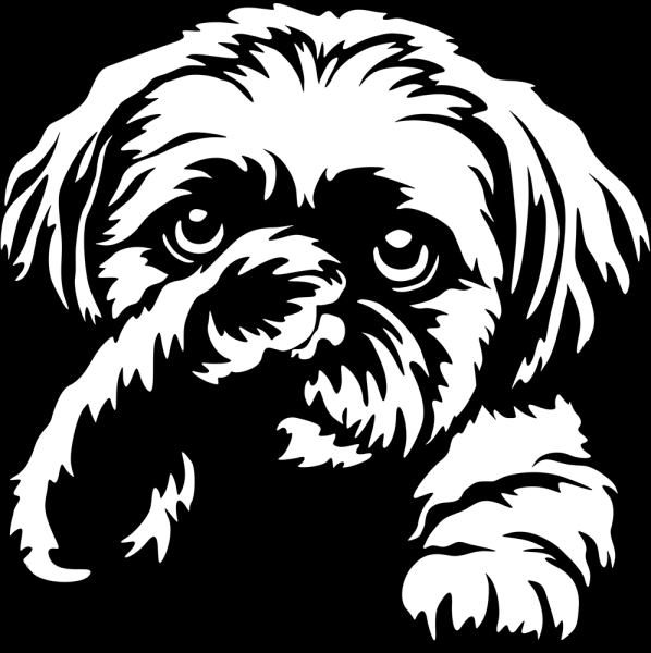 Aufkleber Shih-Tzu