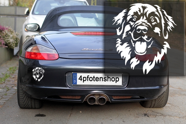 Autoaufkleber "Leonberger" Kopf